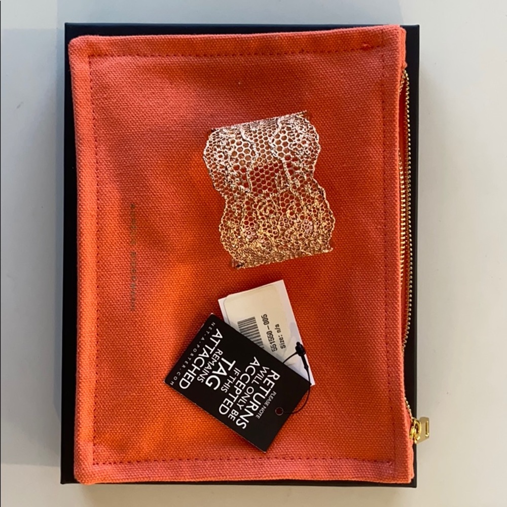 Aurelie Bidermann rose gold-dipped lace cuff